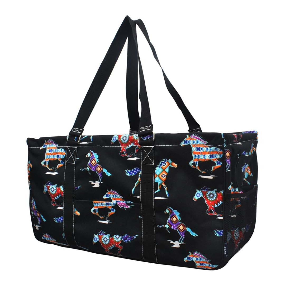 NGIL Extra Large Reusable Grocery Tote Bag - Foldable Collapsible Shopping Bag for Groceries, Storage, Picnic, Beach - Perfect for Supermarket, Travel & Outdoor Activities