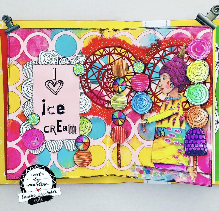 Art by Marlene Mask - Marlene's World No.19 | Handmade Wall Art Decor for Living Room, Bedroom & Office
