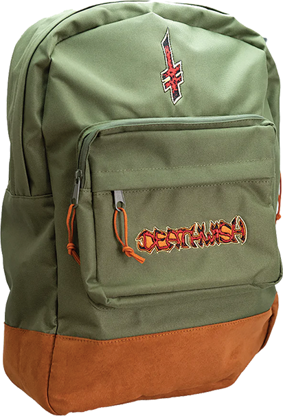 Deathwish Saturation Backpack Green - Durable Waterproof Hiking & Travel Backpack for Outdoor Adventures, School & Commuting