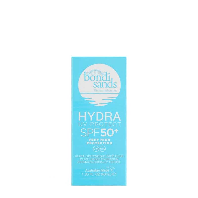 Bondi Sands Hydra UV Protect SPF 50+ Face Sunscreen Fluid - Lightweight Daily Moisturizer with Broad Spectrum Protection for Face | Perfect for Beach, Outdoor Activities & Daily Sun Care