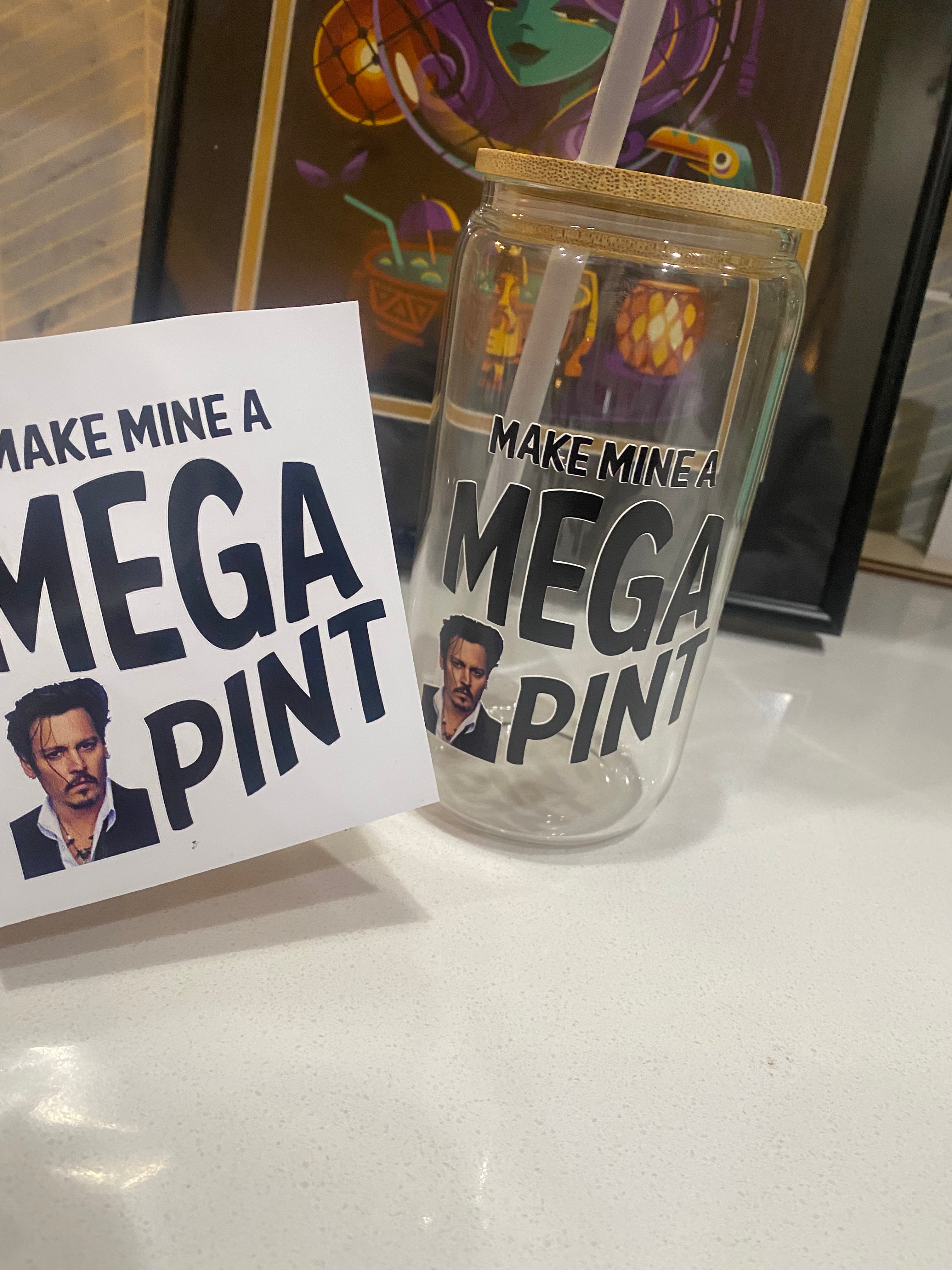 Premium Mega Pint Vinyl Decals - Waterproof & Durable Stickers for Cars, Laptops, Walls - Perfect for DIY Home Decor, Vehicle Customization & Personalizing Devices