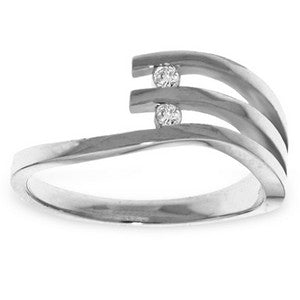 0.06 Carat 14K Solid White Gold Diamond Ring - Where Miracles Begin - Perfect for Engagement, Wedding & Anniversary Gifts