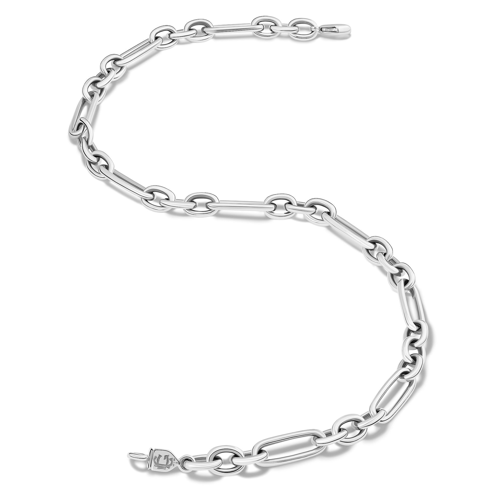 Beaumarchais Figaro Silver Necklace for Women - Elegant Layered Chain Jewelry for Everyday Wear & Special Occasions