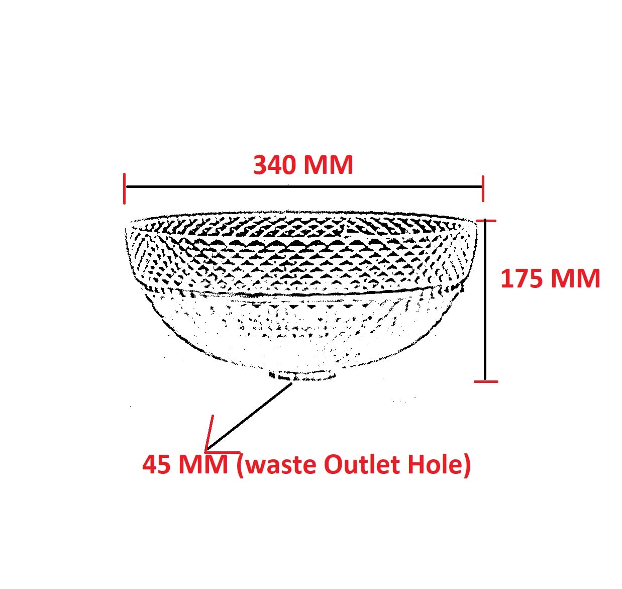 Premium InArt Glass Vessel Sink - 13.4