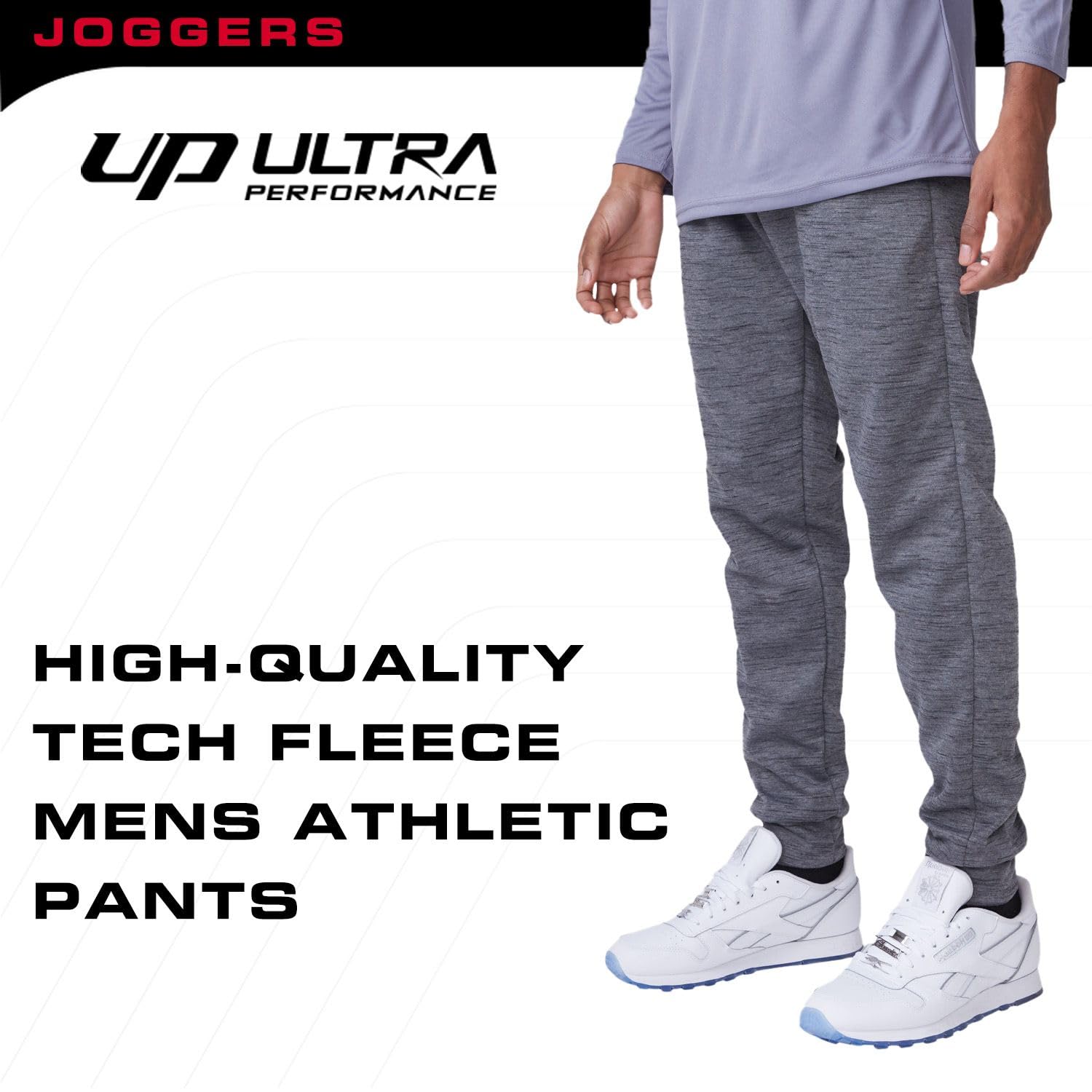Men's Joggers 3-Pack - Athletic Sweatpants with Pockets (S-3X) for Gym & Lounge