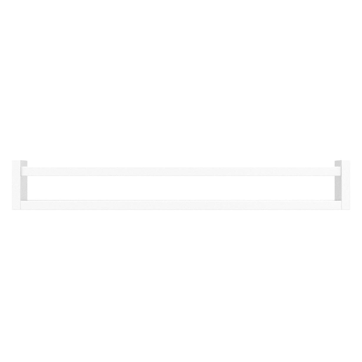 Forbena 24 Inch Floating Wall Bookshelf Set of 4 - White Wooden Nursery Shelves for Kids Bedroom, Baby & Toddler Room Decor - Wall Mounted Bookshelves & Toy Storage Organizer - Perfect for Nursery, Playroom, and Children's Bedroom Organization