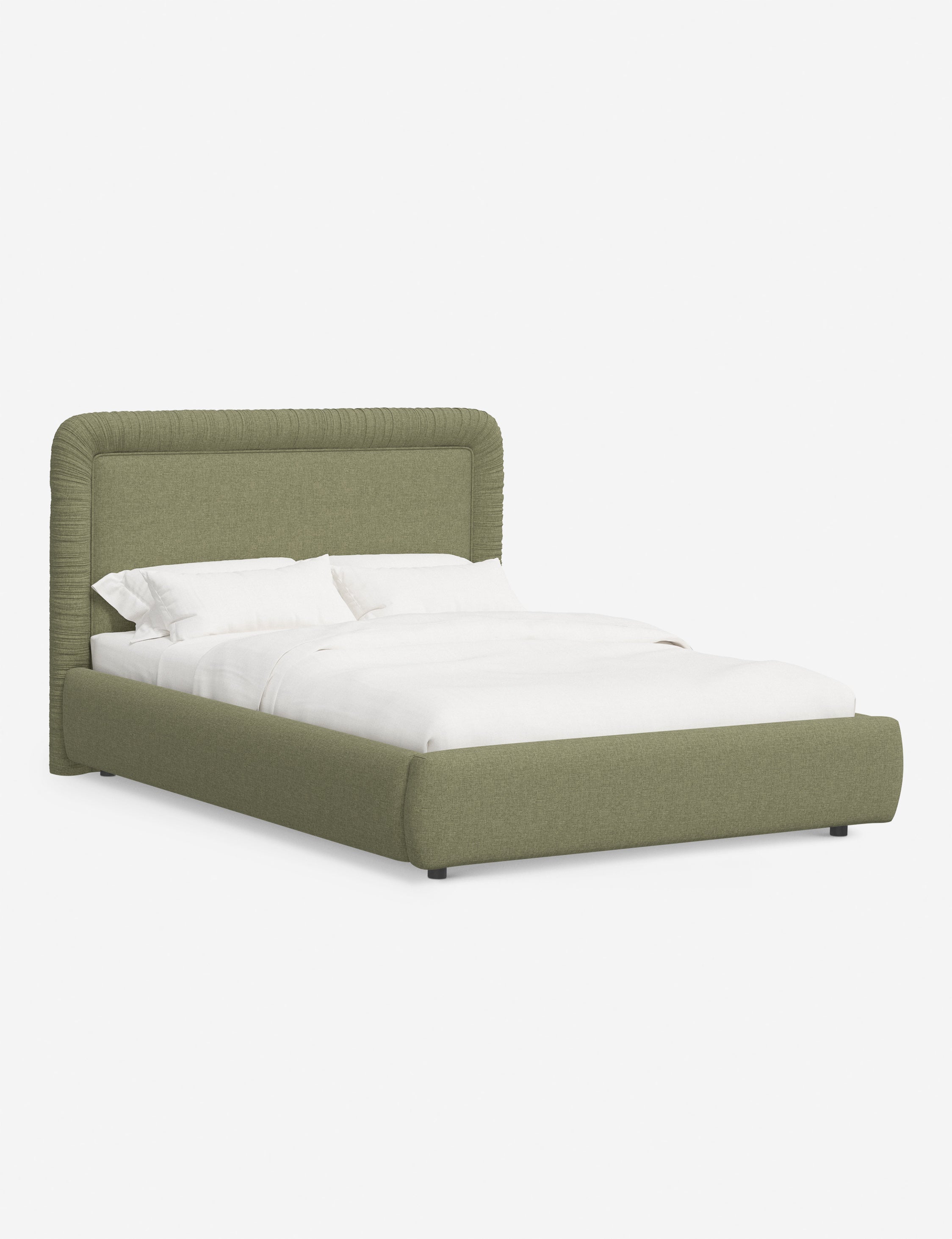 Courtet Platform Bed Frame - Queen Size, Modern Minimalist Wooden Bed with Sturdy Slat Support - Perfect for Bedroom, Guest Room, and Small Space Living