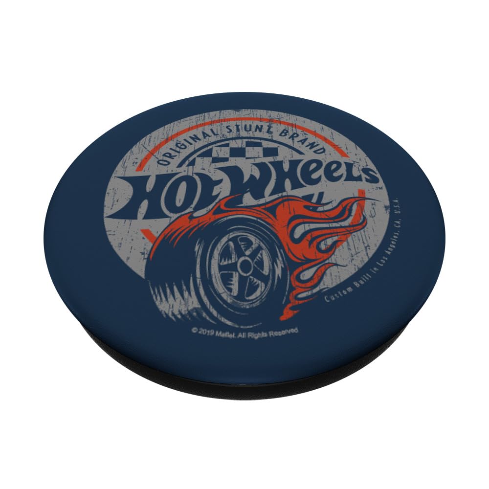 Hot Wheels Stunt Brand PopSockets Standard PopGrip - Swappable Phone Grip & Stand for Phones, Tablets - Perfect for Car Enthusiasts & Stunt Show Fans