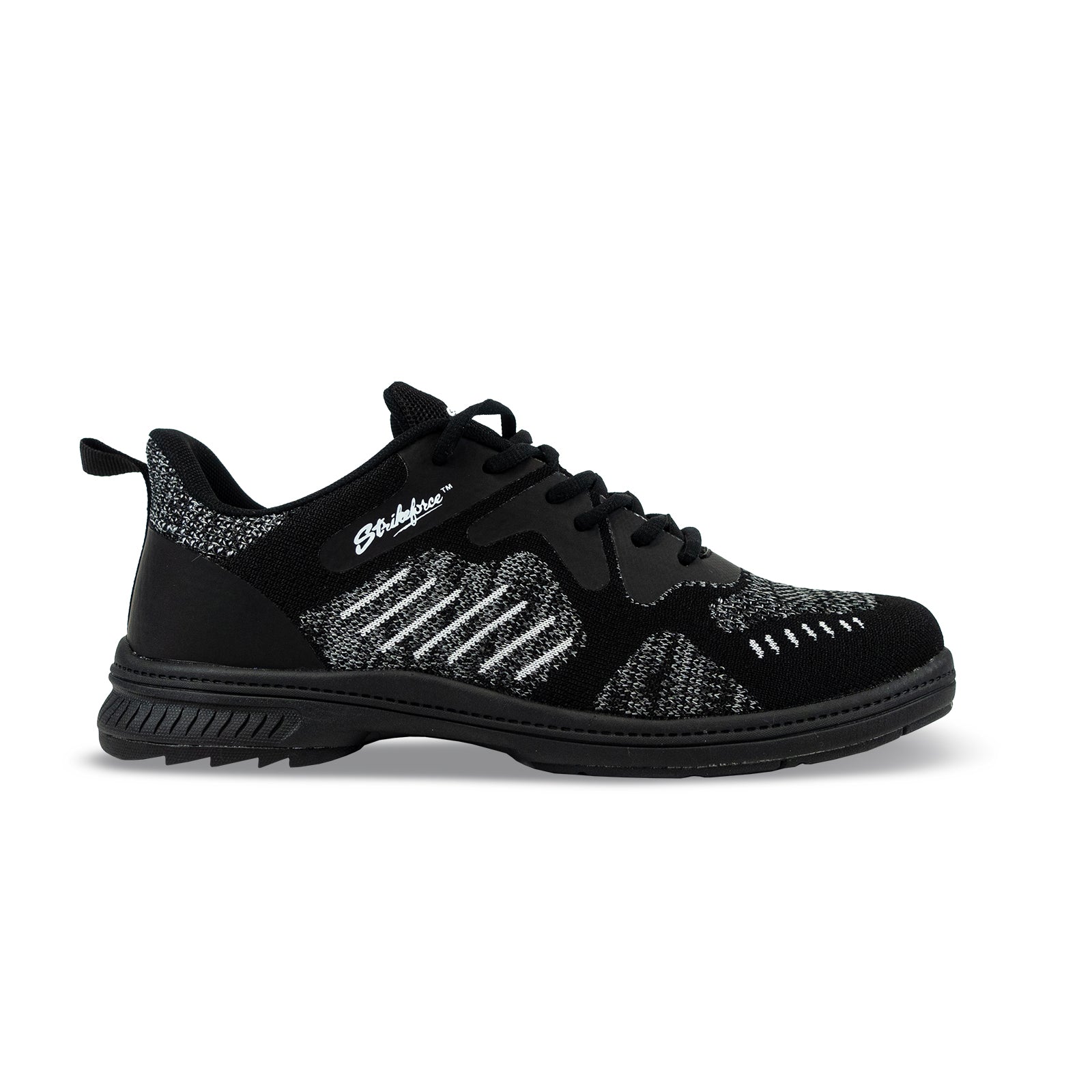 KR Strikeforce Admiral Men's Right Hand Bowling Shoes - Black/Grey - Perfect for League Play & Tournament Bowling