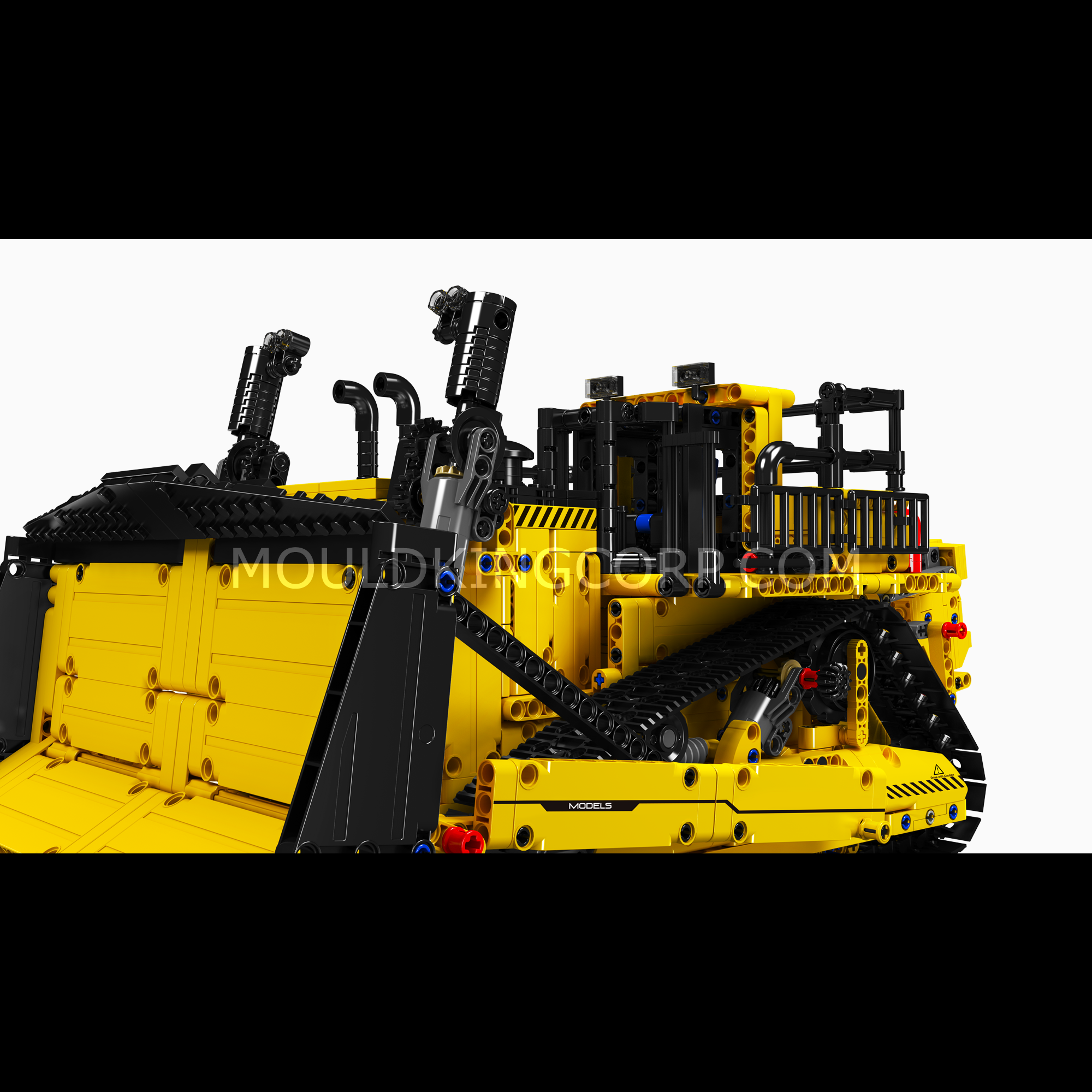 Mould King 15084 D11 Bulldozer Remote Control Construction Toy Building Kit - 1,508 Pieces STEM Educational Model for Kids & Adults | DIY Engineering Project, Birthday Gift, Collectible Display