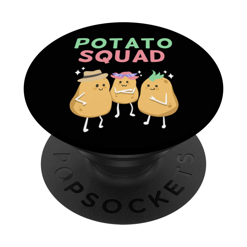 Potato Squad Funny Potato PopSockets PopGrip - Swappable Phone Grip for iPhone, Samsung & Tablets | Cute Friendship Gift for Best Friends, Couples & Potato Lovers (Perfect for Daily Use, Travel & Selfies)