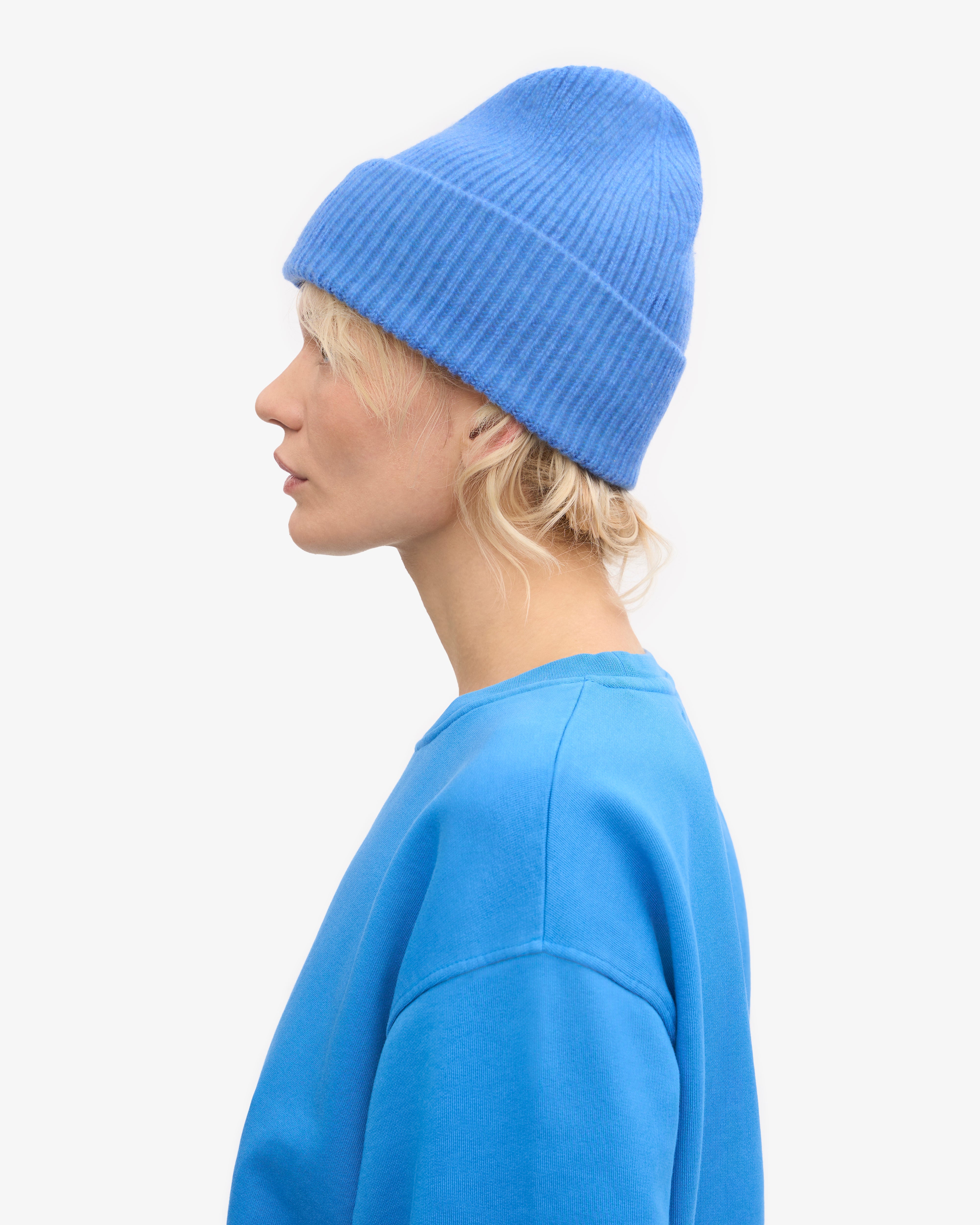Premium Merino Wool Beanie - Soft & Warm Winter Hat for Men & Women - Pacific Blue - Ideal for Skiing, Hiking & Outdoor Activities