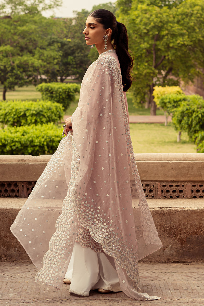 MIRAAJ 2 Piece Women's Ethnic Outfit Set - Embroidered Shirt & Dupatta Scarf for Festivals, Weddings & Special Occasions