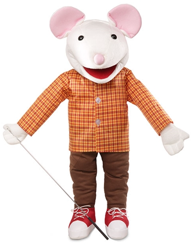 Large 64cm Hand Puppet Mouse - Super Size Plush Toy for Kids, Storytelling & Interactive Play (Code 56)