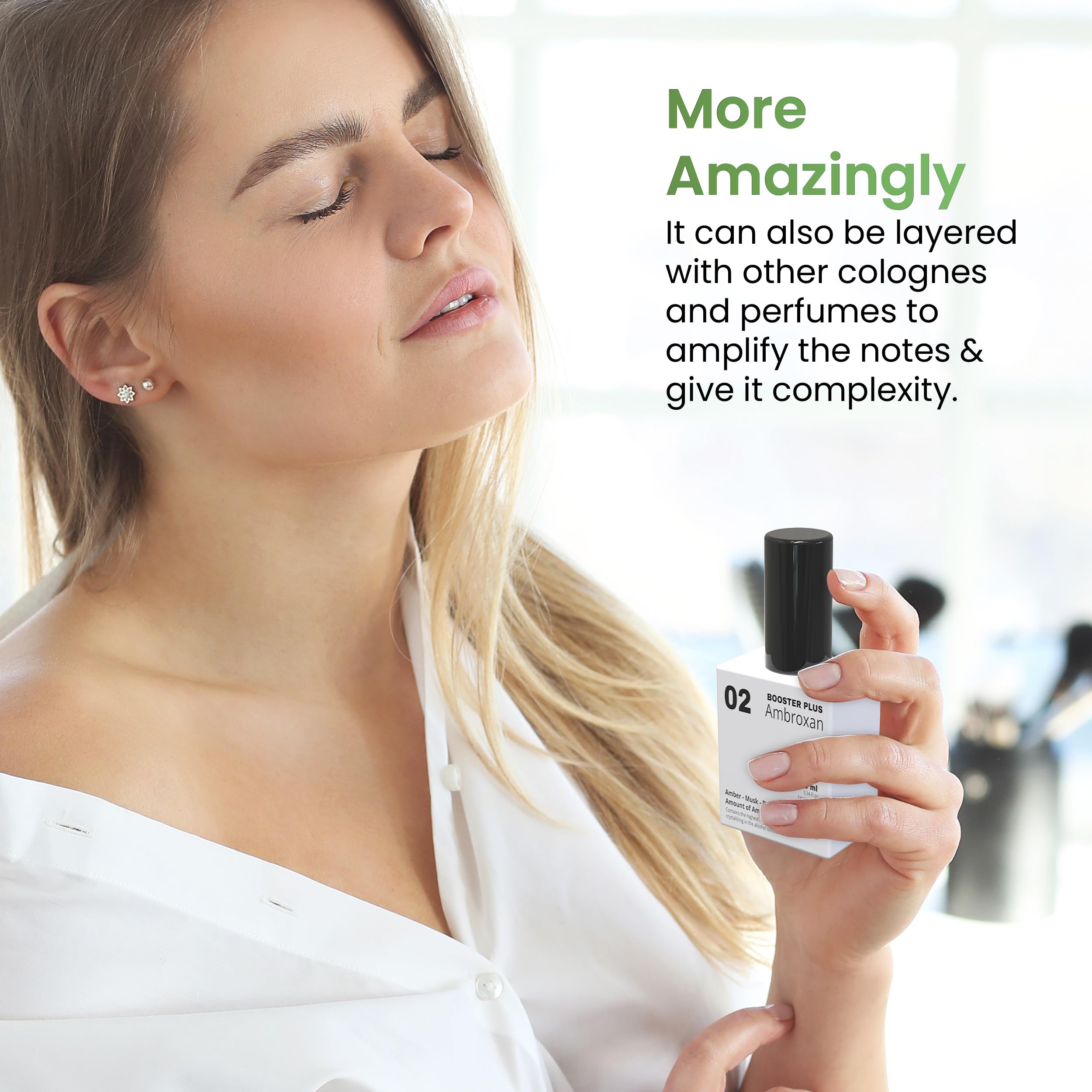 Ambroxan Molecule 02 Perfume Booster for Dylan Purple - Long Lasting 12 Hour Fragrance Enhancer (Large Bottle Not Included) - Perfect for Evening Events, Date Nights & Special Occasions