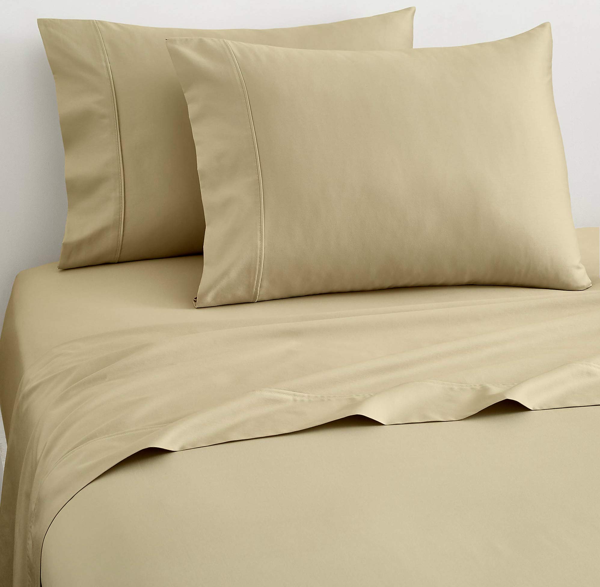 100% Organic Cotton Bed Sheets | RV King Size, Taupe | 800-Thread-Count Sateen Weave | 17-Inch Deep Pocket | GOTS Certified | Luxury Hotel Quality Bedding for RV, Camping & Home Use