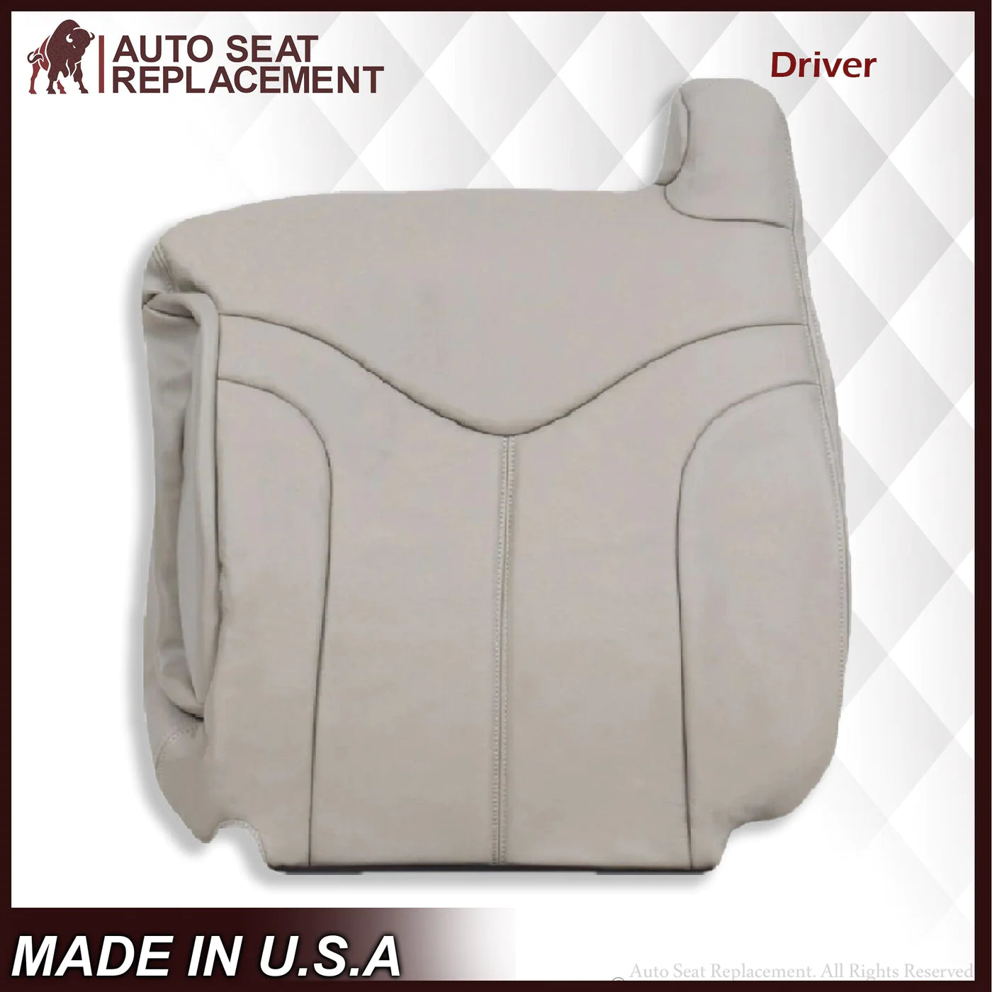 2000-2002 GMC Yukon XL 2nd Row Captain Seat 50/50 Split Bench Seat Cover - Shale Tan Color - Custom Fit for Yukon XL - Durable & Comfortable - Perfect for Road Trips & Family Adventures