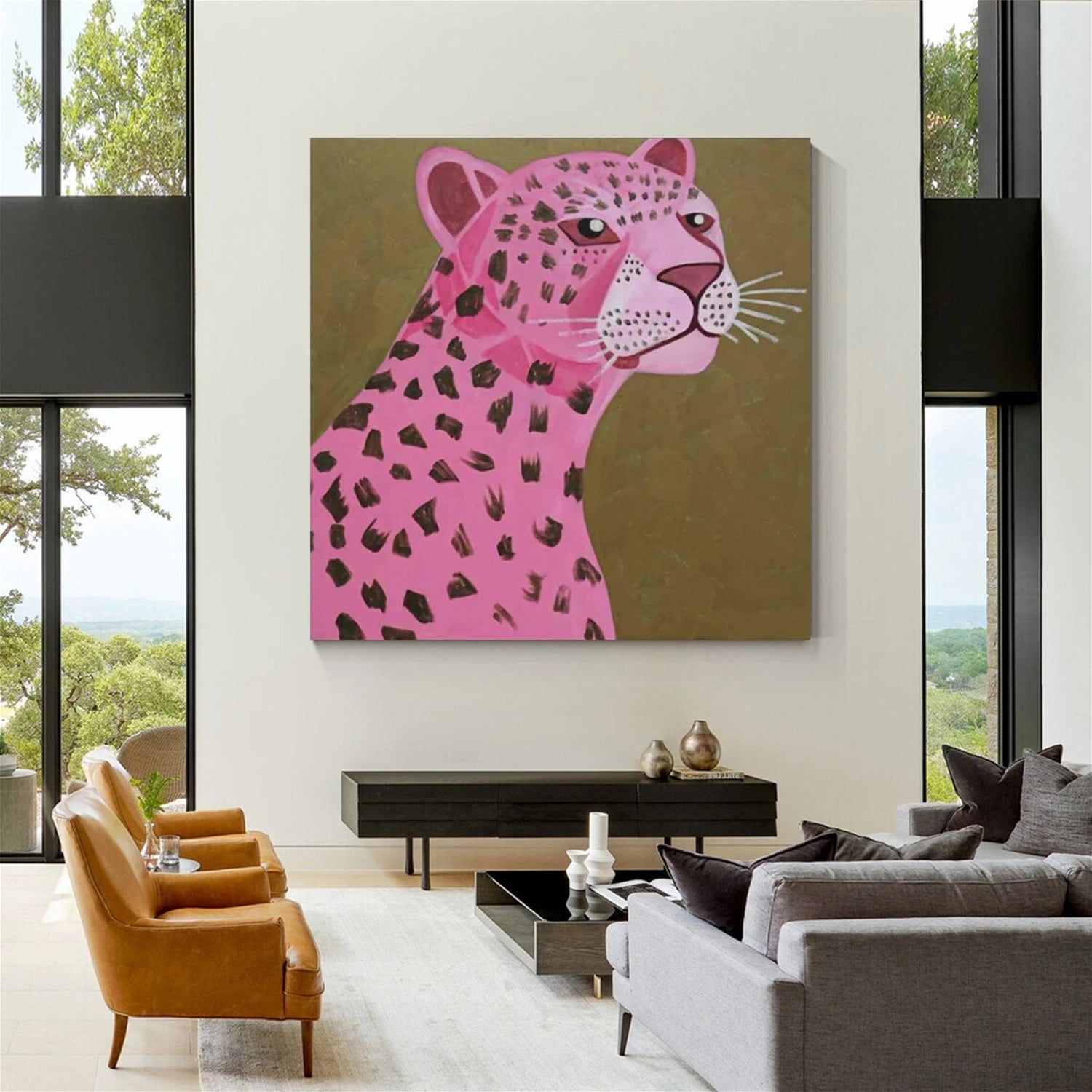 Animal Art Painting #AP113 - Handmade Canvas Wall Decor for Living Room, Bedroom & Office - Perfect Gift for Pet Lovers & Home Decor