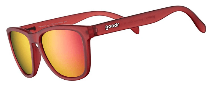 Goodr Sunglasses Phoenix at a Bloody Mary Bar - Polarized UV Protection Running Cycling Glasses for Men & Women - Perfect for Outdoor Sports, Beach, and Summer Activities