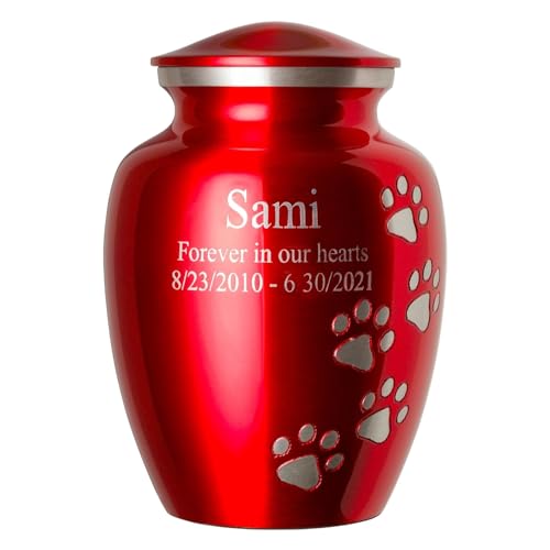 Ruby Red, Vertical Pewter Paws