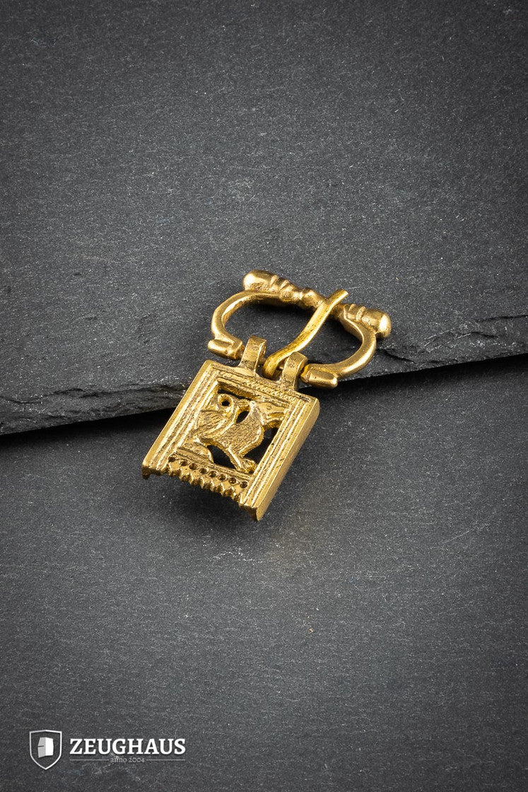 Medieval Brass Buckle for Straps up to 20mm - Authentic Late Middle Ages Style Belt Fastener - Perfect for Historical Reenactments, Costumes & Leather Crafting
