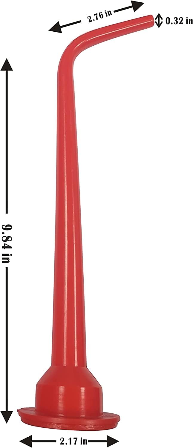 Curved Caulking Nozzle for Sausage Caulking Gun - Durable Construction Extension Tool for Sealing & Patching - Perfect for Home Repairs, DIY Projects & Professional Construction Work