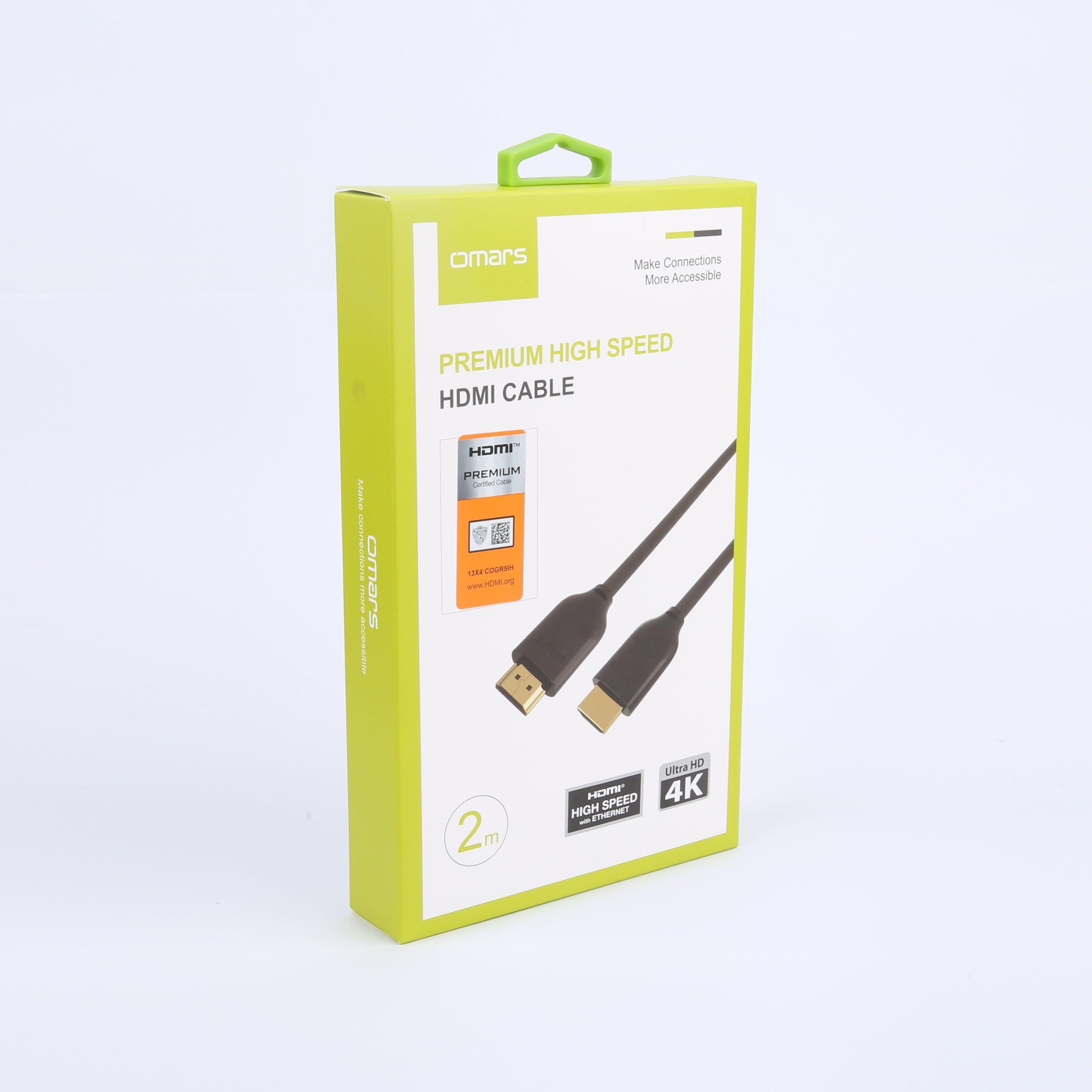 Omars High Speed HDMI Cable 4K 60Hz - Premium Gold Plated Connectors for Ultra HD TV, Gaming, Home Theater & Streaming Devices