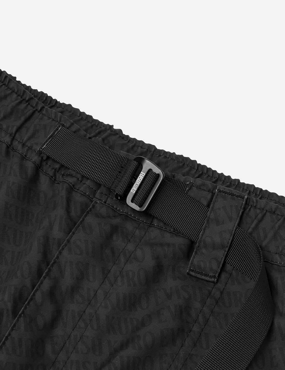 Trendy Allover Logo Print Loose Fit Cargo Pants for Men & Women | Comfortable Streetwear & Casual Outdoor Wear | Perfect for Hiking, Travel & Everyday Fashion