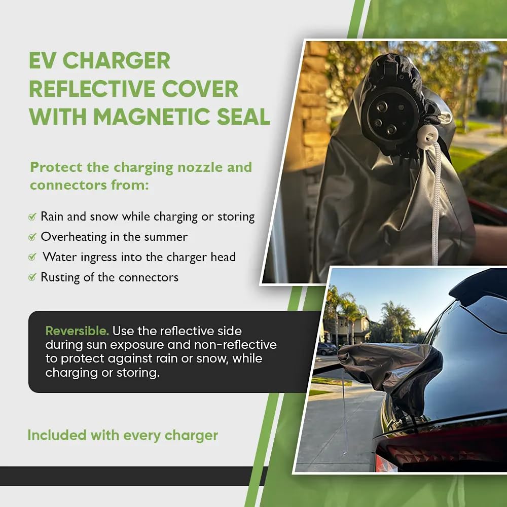AEFA Level 1 EV Charger - 12 AMP Portable Electric Vehicle Charger with NEMA 5-15 Plug & 32FT Cable - J1772 Compatible for Home & Travel - Adjustable Settings, LED Display & Delayed Power Feature - Perfect for Charging Tesla, Chevy Bolt, Nissan Leaf & More EVs at Home or On the Road