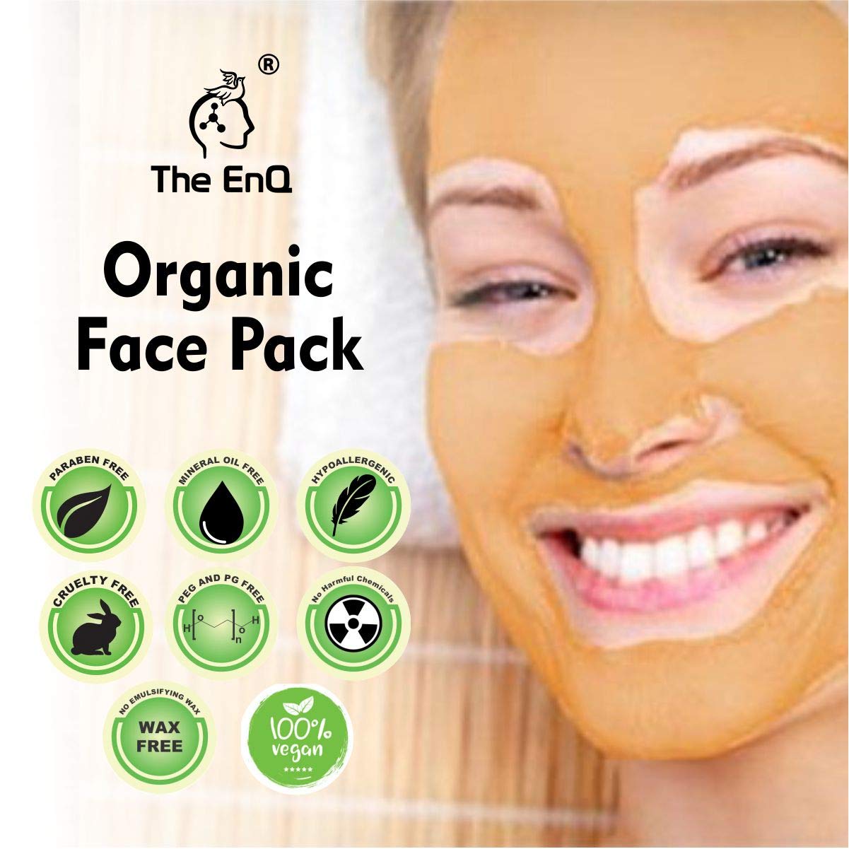 Organic Pure Sandalwood Face Pack for Glowing Skin - Natural Ayurvedic Facial Mask for Acne, Dark Spots & Anti-Aging - Perfect for Spa Day & Self-Care Routine