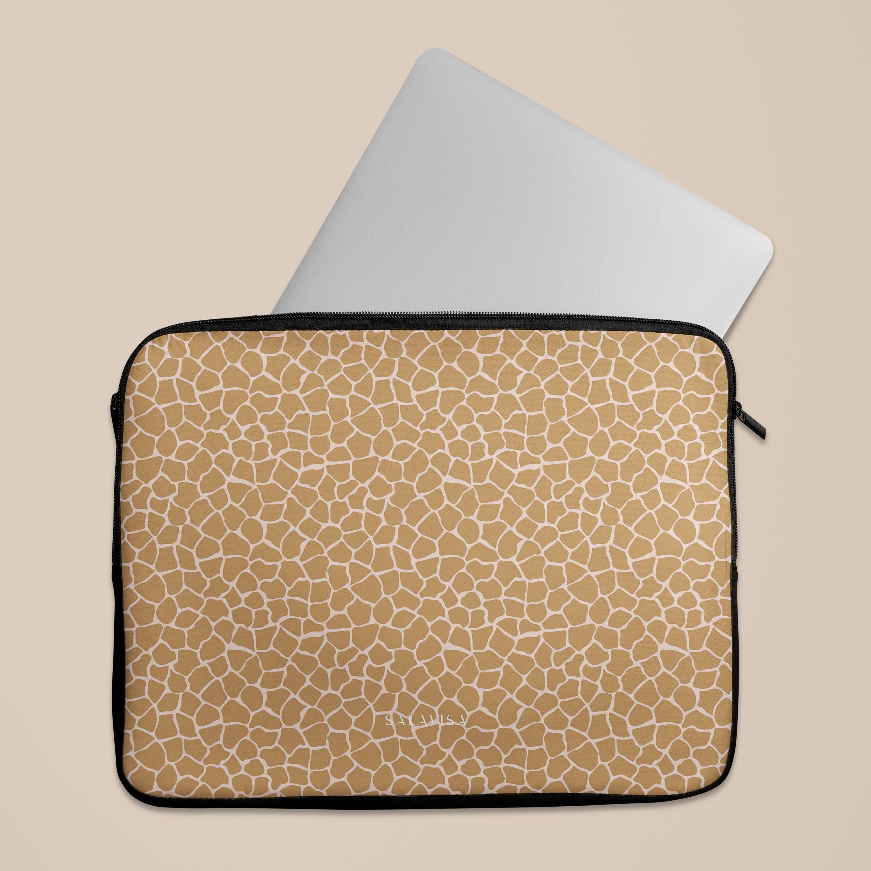 Orange Reptile Laptop Sleeve - Waterproof Protective Case for 13-15 Inch MacBook & Laptops - Perfect for Work, Travel & School Accessories