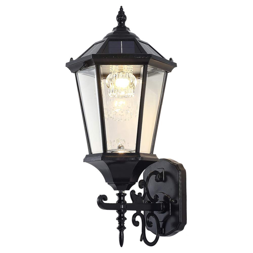 Decorative Solar Wall Lantern Outdoor Lamp - 21