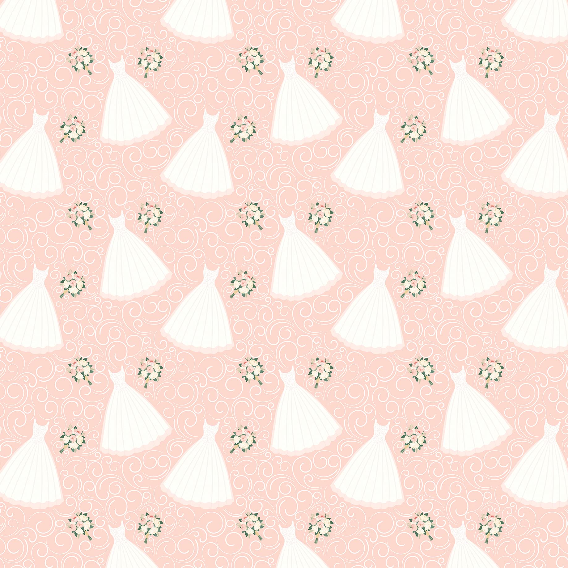 Echo Park Paper Co. Dreaming of Dresses Scrapbook Paper Pack - 12x12 Inch Multi-Color Patterned Paper for Card Making, DIY Crafts, and Scrapbooking Projects