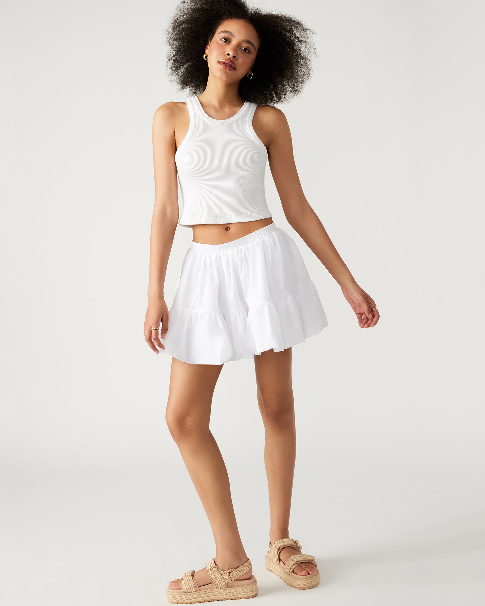 Aisha White Skirt for Women - Elegant and Comfortable Midi Skirt for Casual, Office, and Party Wear