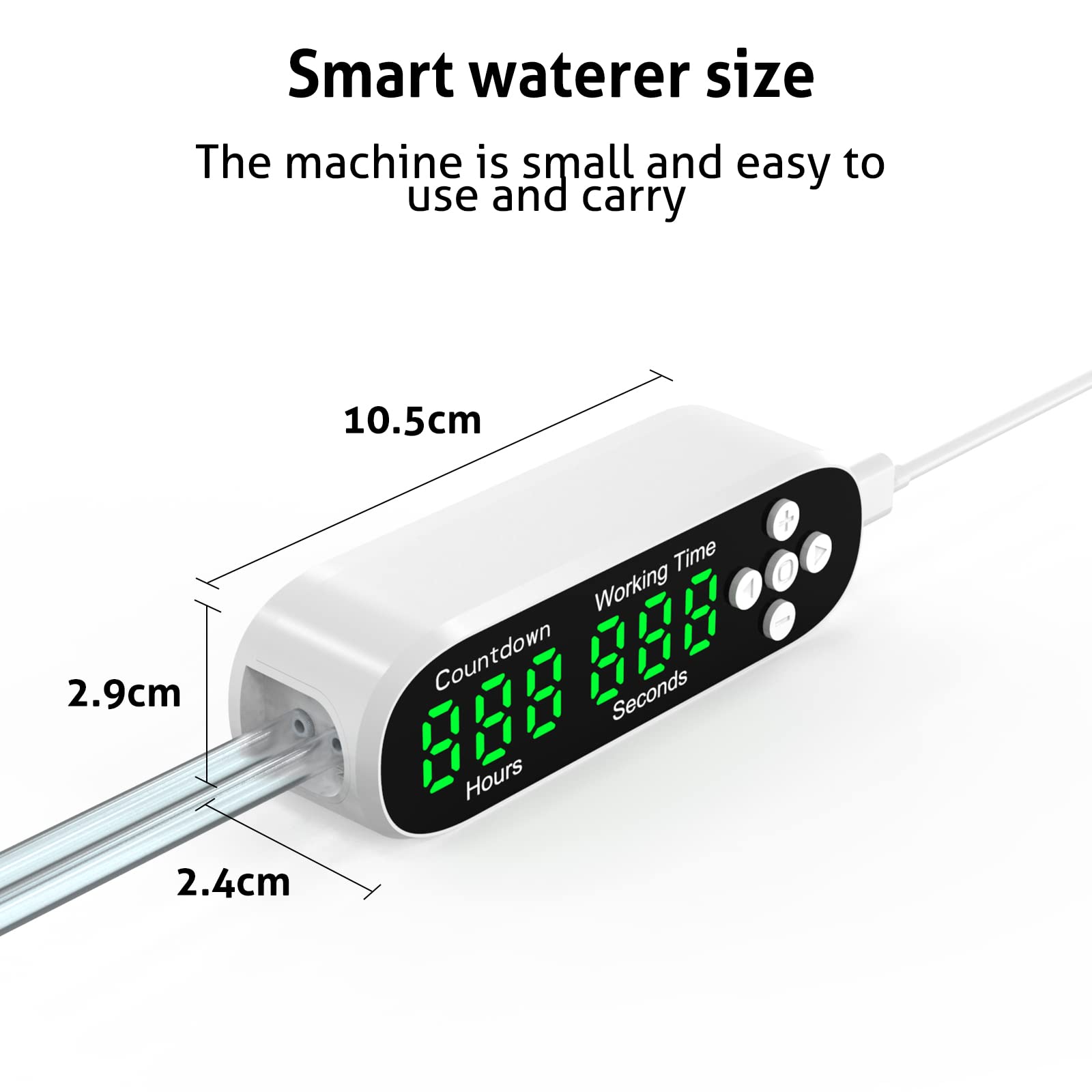 Automatic Plant Watering Timer with Digital LED Display - Programmable Drip Irrigation System for Potted Plants - Indoor Garden & Fish Tank Oxygenation - Perfect for Home, Office, and Greenhouse Use