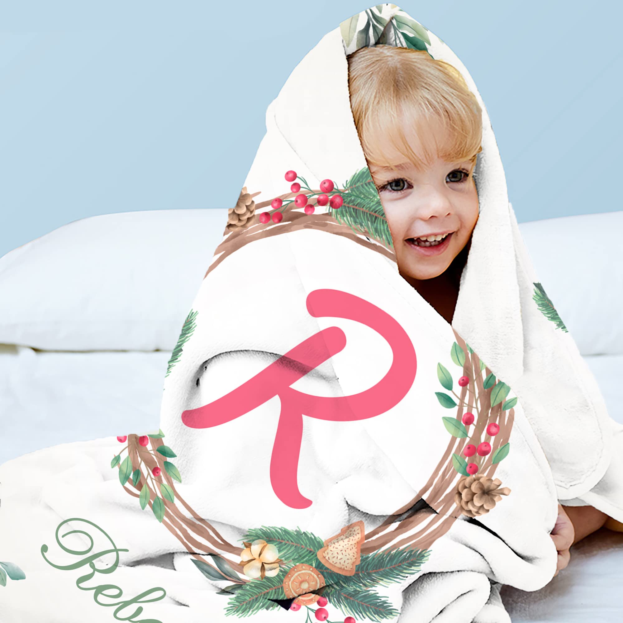 Personalized Baby Blankets for Boys & Girls - Custom Name Blankets for Newborns - Ultra Soft Baby Blanket - Perfect Baby Shower Gift - Nursery Essentials for Boys & Girls - Ideal for Cuddling, Swaddling & Photo Shoots