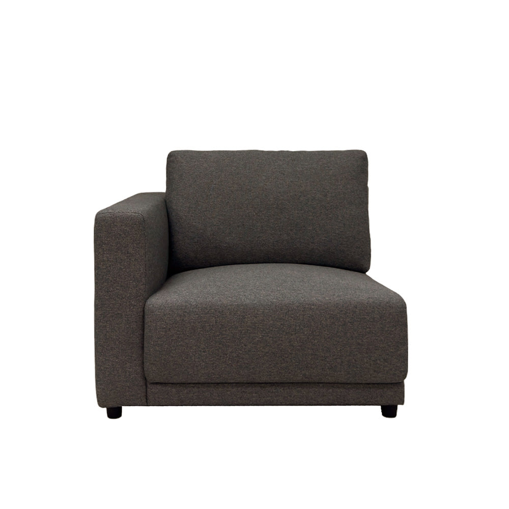 Modular Left Arm Chair with EcoClean Fabric - Ergonomic Office Chair for Home & Workspace - Comfortable Gaming & Study Chair for Long Hours Sitting