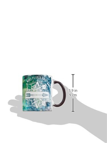 Green Arrow Morphing Mug - Heat Activated Ceramic Coffee Cup with Superhero Design - Perfect for Superhero Fans, Office Use & Gift Giving