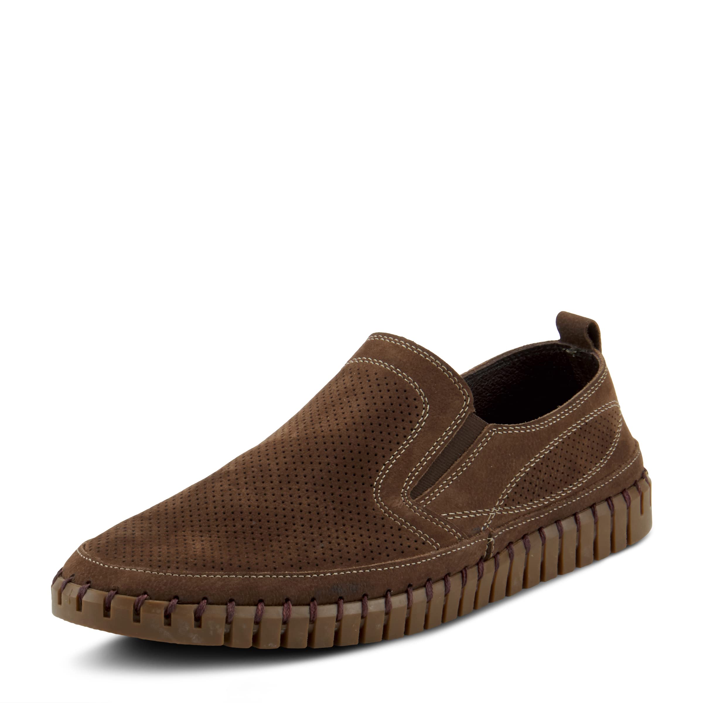 Spring Step Men's Mateo Slip-On Loafers - Comfortable Casual Shoes for Men | Breathable & Lightweight | Perfect for Work, Travel & Everyday Wear
