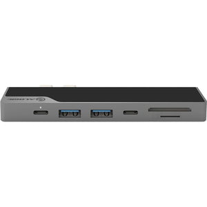 Alogic USB C MacBook Dock Nano Gen 2 - 4-Port USB C Hub with 100W PD, HDMI, USB 3.0 - Space Grey Laptop Docking Station for MacBook Pro/Air, iPad Pro, Windows Notebooks - Perfect for Home Office, Remote Work & Multi-Screen Setup