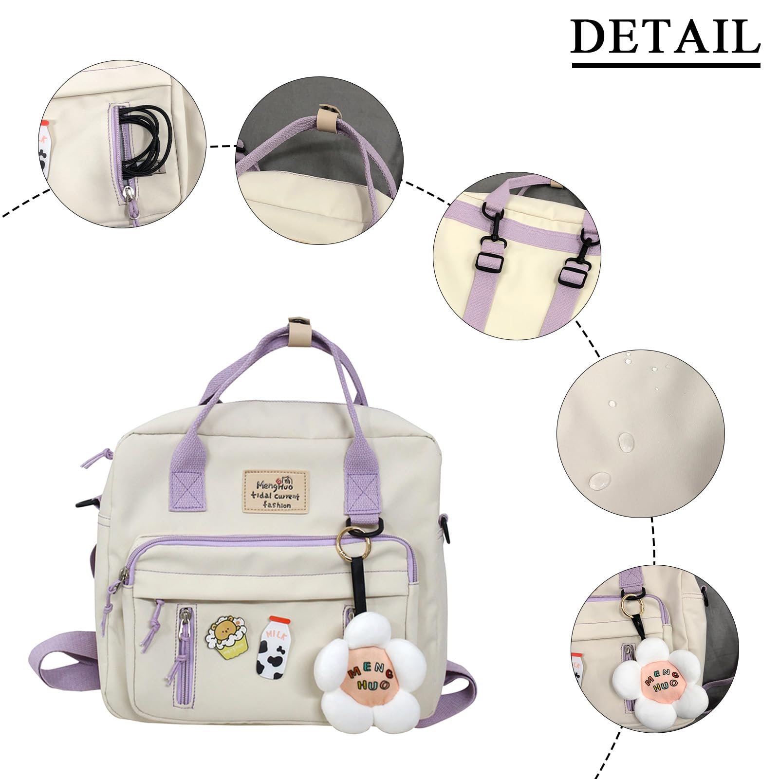 Kawaii Messenger Bag - Cute Japanese Crossbody Backpack for School & Travel