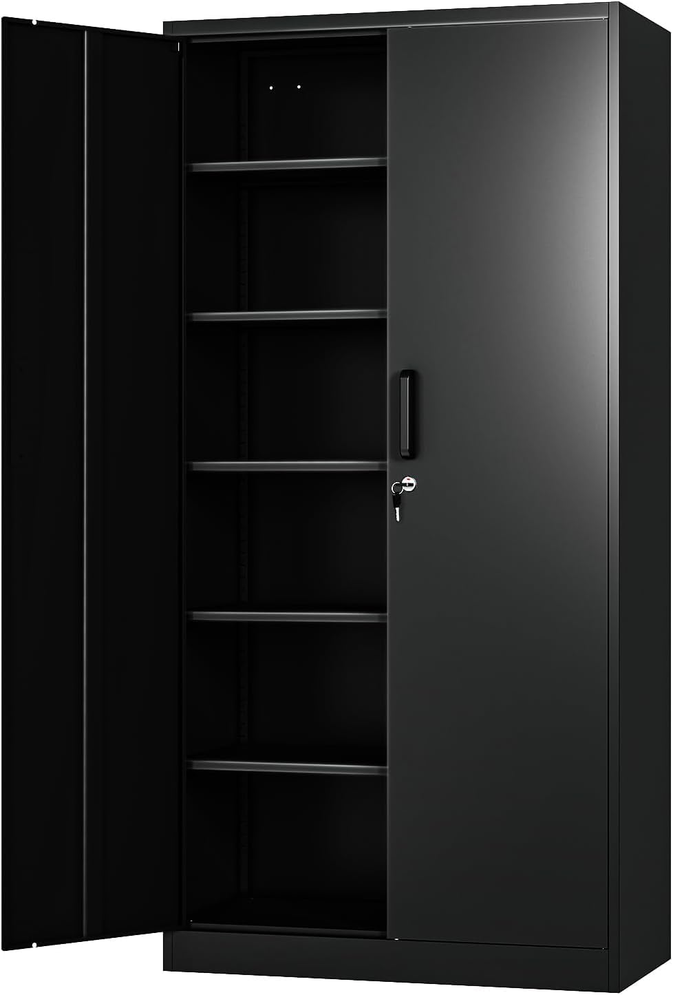 Heavy-Duty Metal Storage Cabinet with Lock - 71