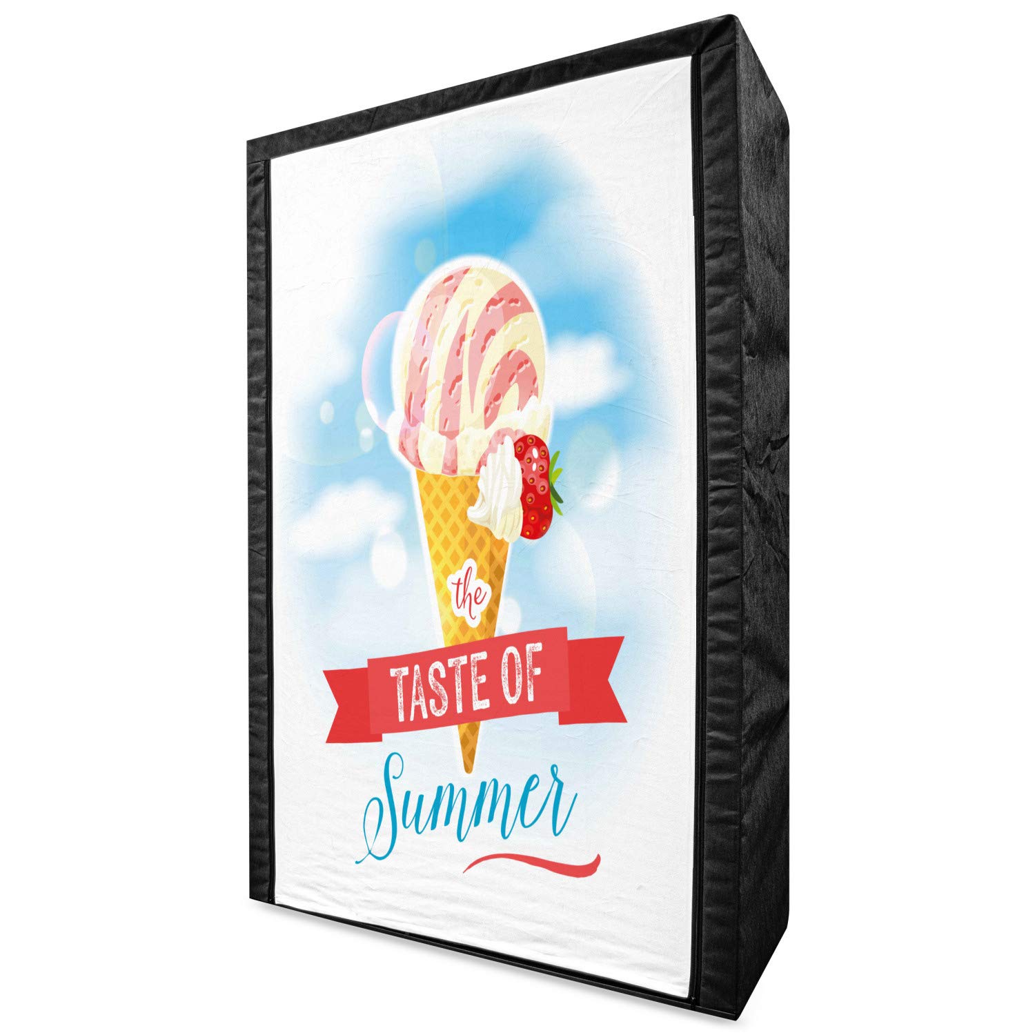 Ambesonne Ice Cream Themed Portable Fabric Wardrobe - 42.5