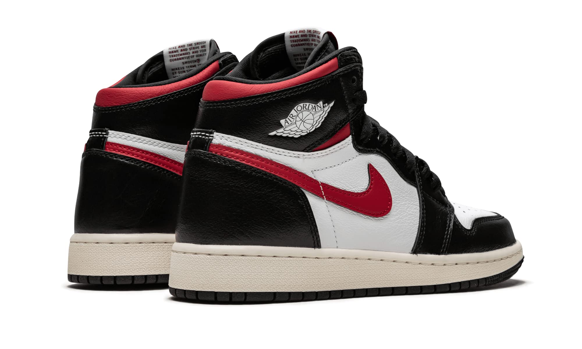 Jordan Air 1 Retro High OG GS Sneakers - Black/Gym Red/White Sail - Basketball Shoes for Women & Girls - Perfect for Streetwear & Court Performance
