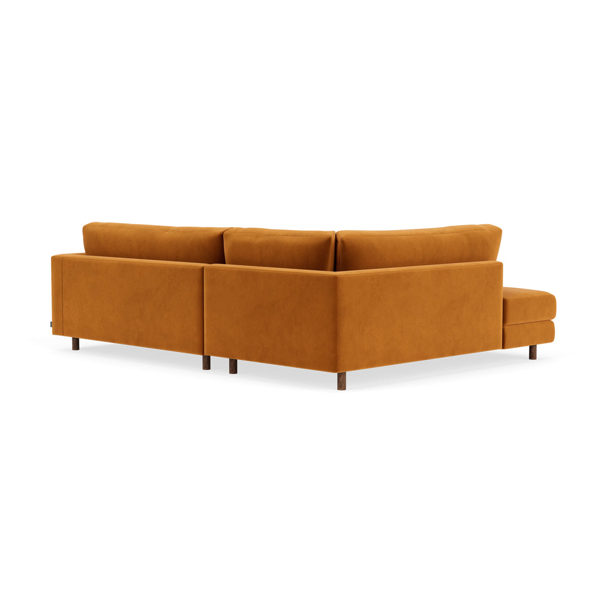 Douglas Velvet Left Corner Sofa - Luxurious Velvet Sectional Sofa for Living Room, Modern L-Shaped Couch with Left Chaise, Perfect for Small Spaces & Home Theater Setup
