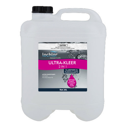 Lo chlor 2-in-1 Pool Clarifier & Flocculant - Crystal Clear Swimming Pool Water Treatment Chemical for Above Ground & Inground Pools | Fast-Acting Algae Prevention & Water Clarification