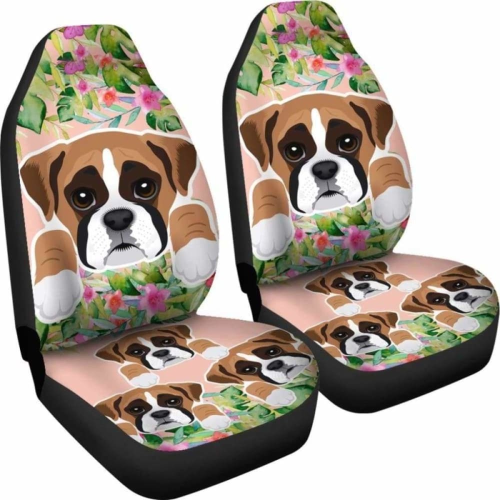 Premium Boxer Car Seat Covers - Universal Fit for Most Vehicles (Model 050 102918) - Waterproof & Durable Protection for Pets, Kids & Daily Commute