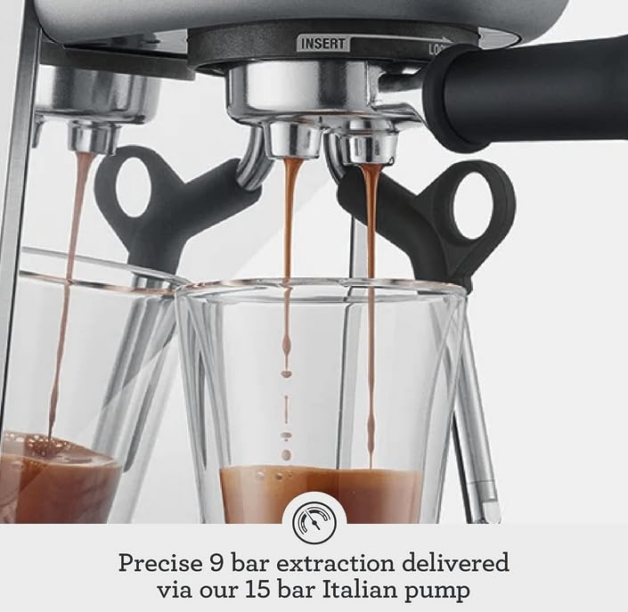 Breville Bambino Plus Espresso Machine & Baratza Encore ESP Grinder Bundle - Black (BEP501BTR1BNA1) | Professional Home Coffee Bar Setup for Espresso Lovers