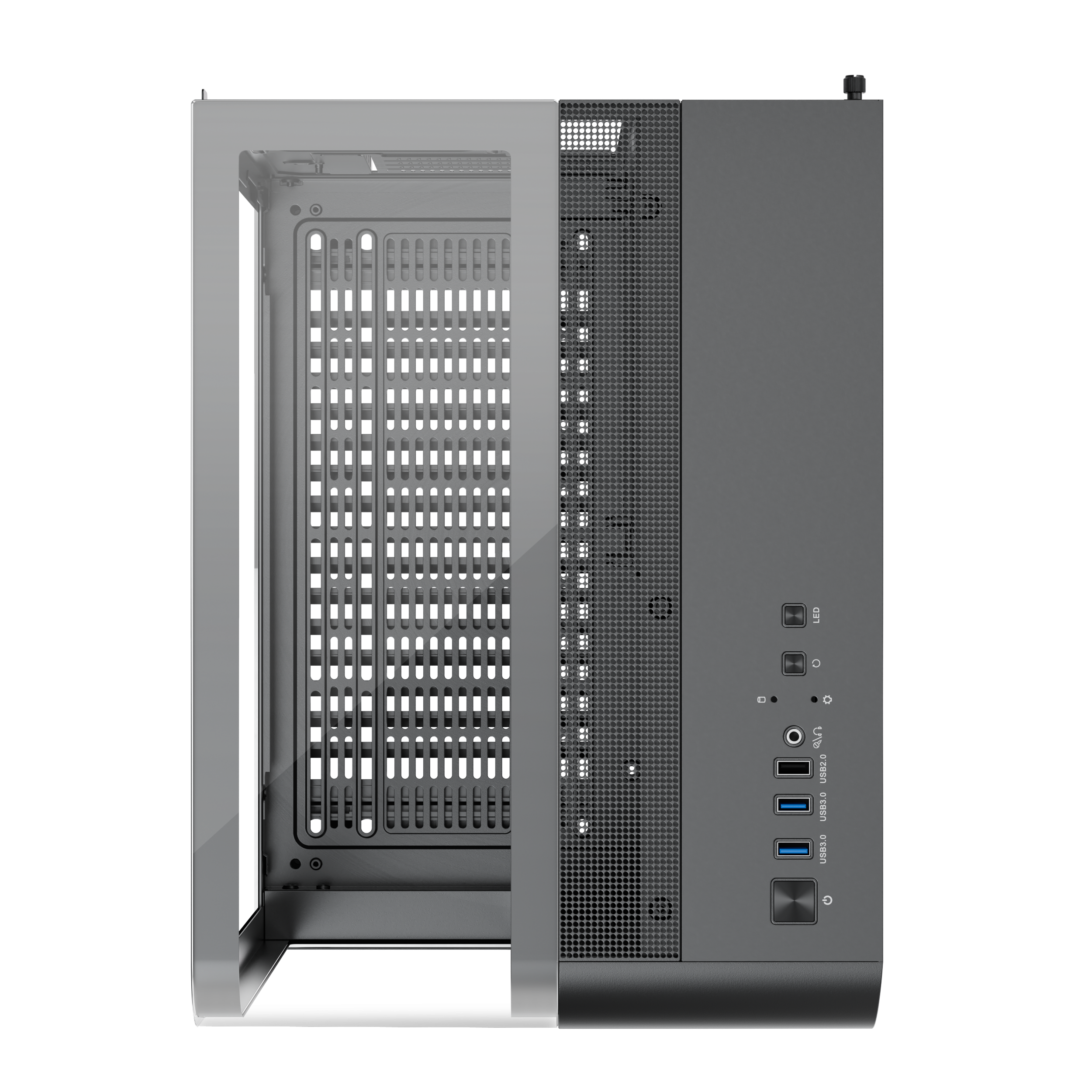 1st Player RT5 M ATX ITX PC Gaming Case - Compact Black Computer Case for High-Performance Gaming PCs | Perfect for Small Form Factor Builds & Home Office Setups