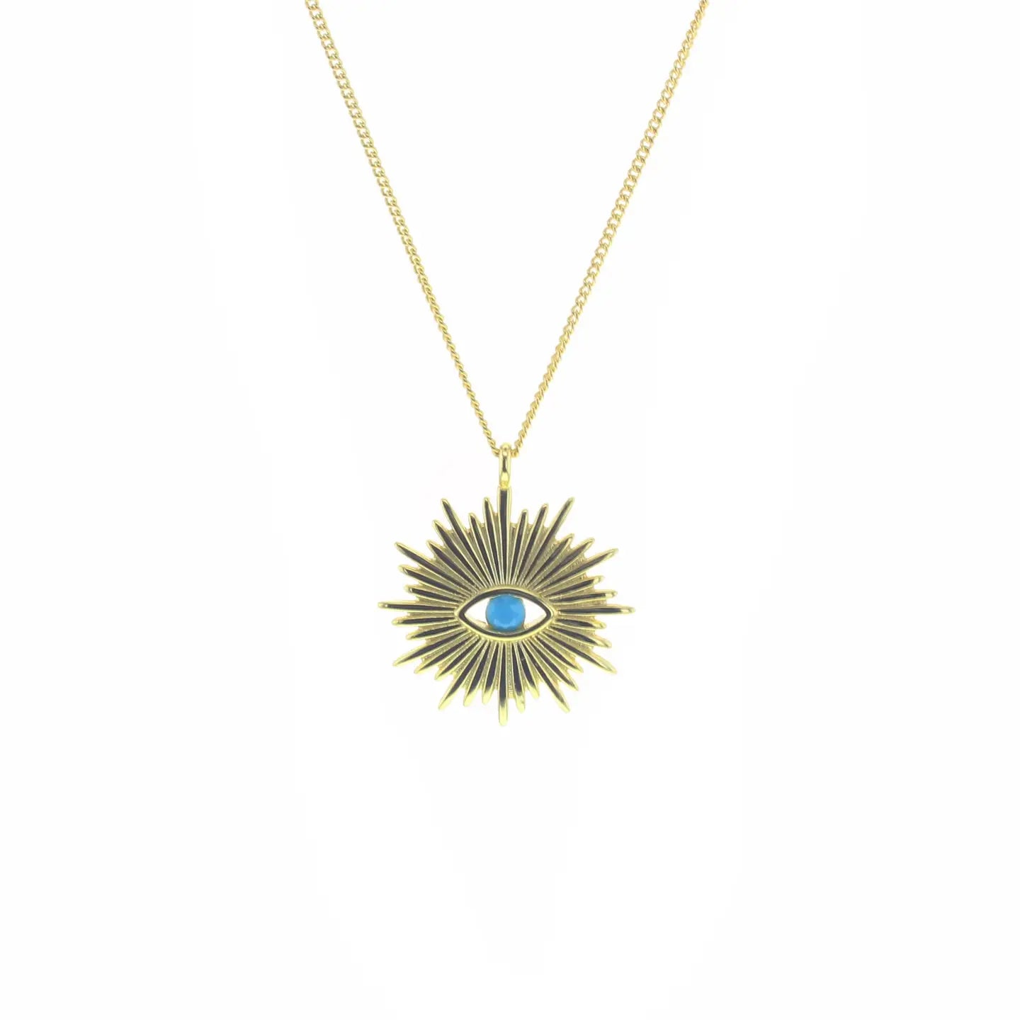 Atlantis Necklace with Genuine Turquoise Stone – Elegant Bohemian Jewelry for Women, Perfect for Beach Vacations & Boho Fashion